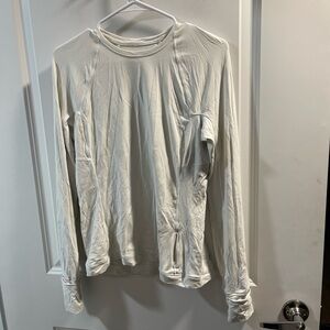 Lululemon White Long Sleeve Top Have One Spot Size 10
